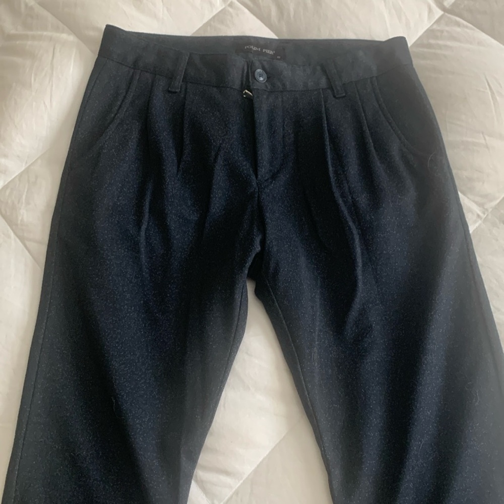 Men’s Navy Polyester pants